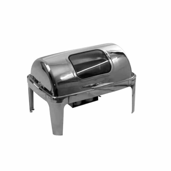 Rectangular Roll Top Chafing Dish with Window