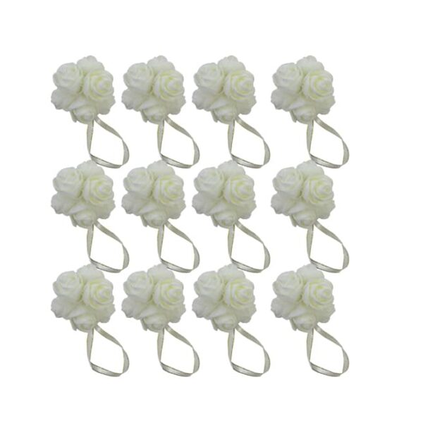 Cream Rose Ball 12pc