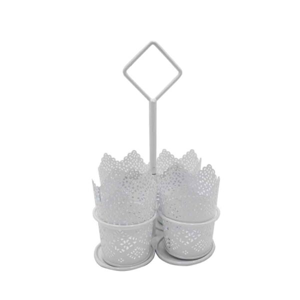 Flower Pot Set White