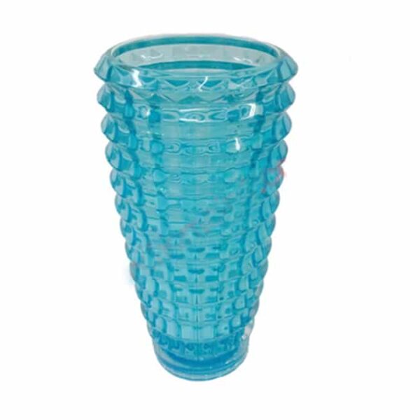 Glass vase blue