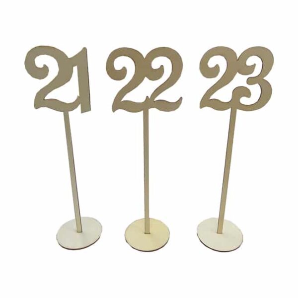 Table number stands (21-30)