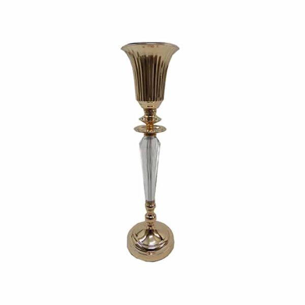 Candle stand gold small