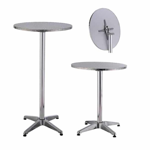 Aluminium Round Cocktail Table 60cm