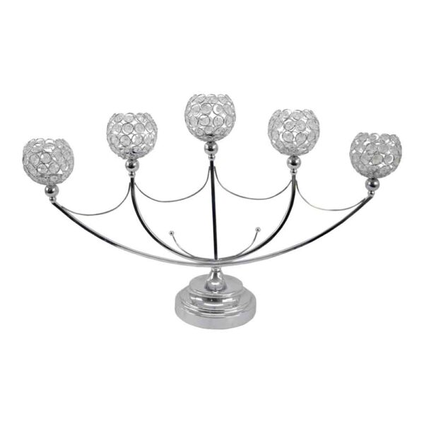 Crystal candle stand 5 cup