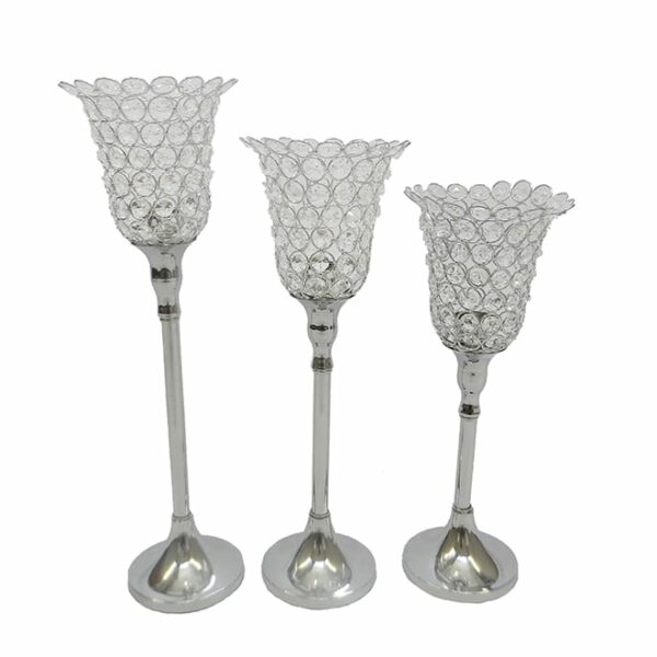 Crystal metal stand 3 pc