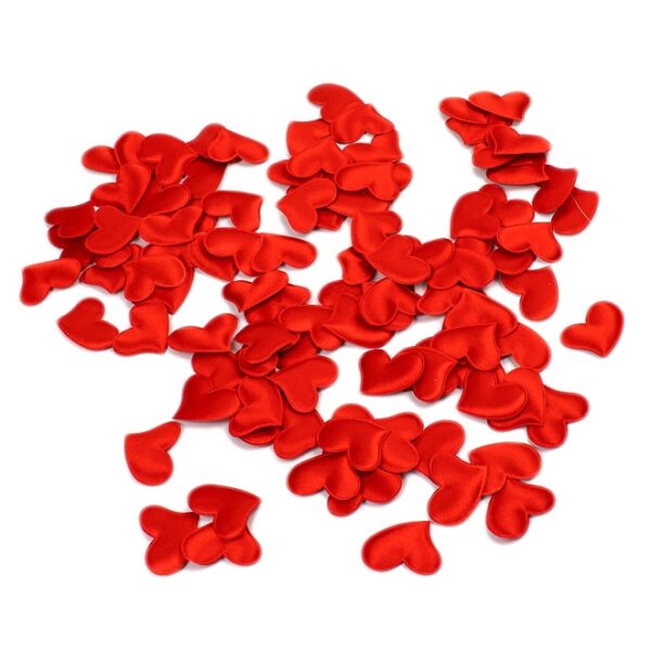 Heart Shaped Red Rose Petals