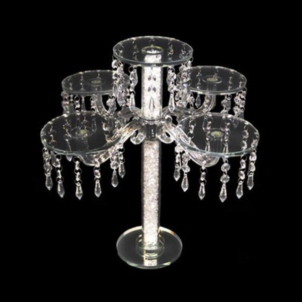 Crystal candle stand