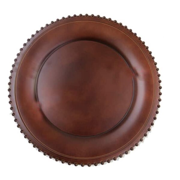 Plastic Underplate Chocolate Brown