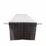 Tshwe Table Runner Brown Big Circles