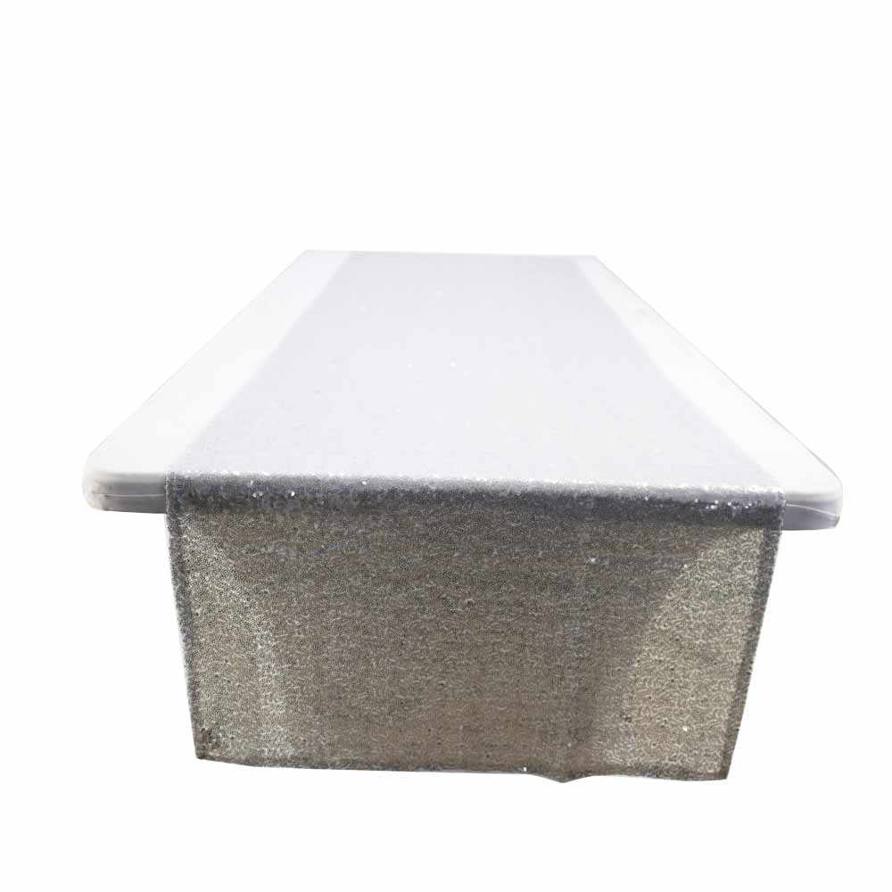 Sequins Table Runner White