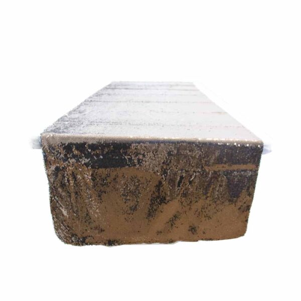 Sequins 2Tone Table Runner Bronze / Silver