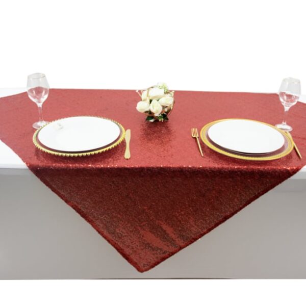 Square Sequins Overlay 125x120cm