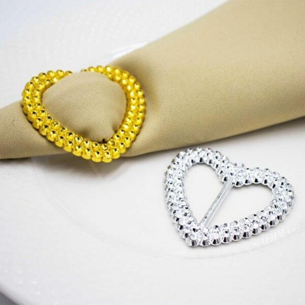 Plastic Napkin Ring Heart Shaped