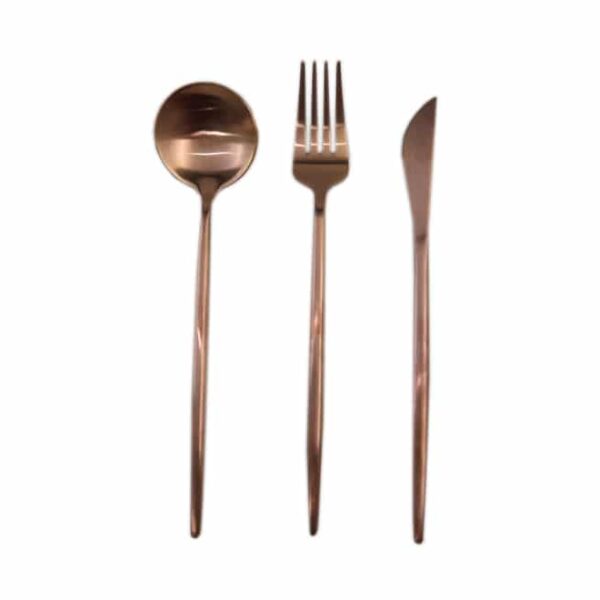 Portugal Cutlery Set Rosegold 3pc