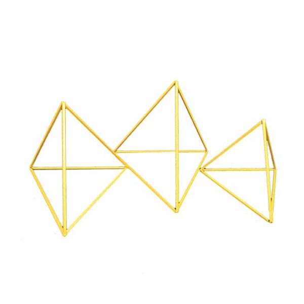 Metal pyramid stand 3pc