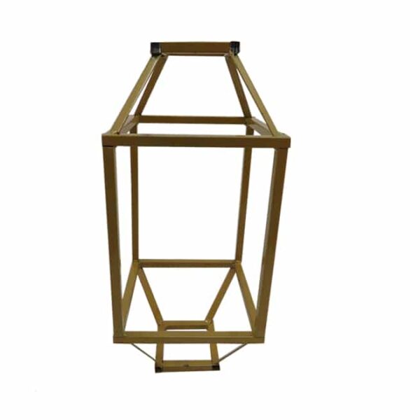 Lantern flower stand gold