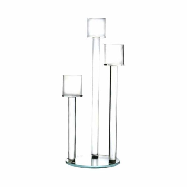 3 Holder Crystal Candle Stand