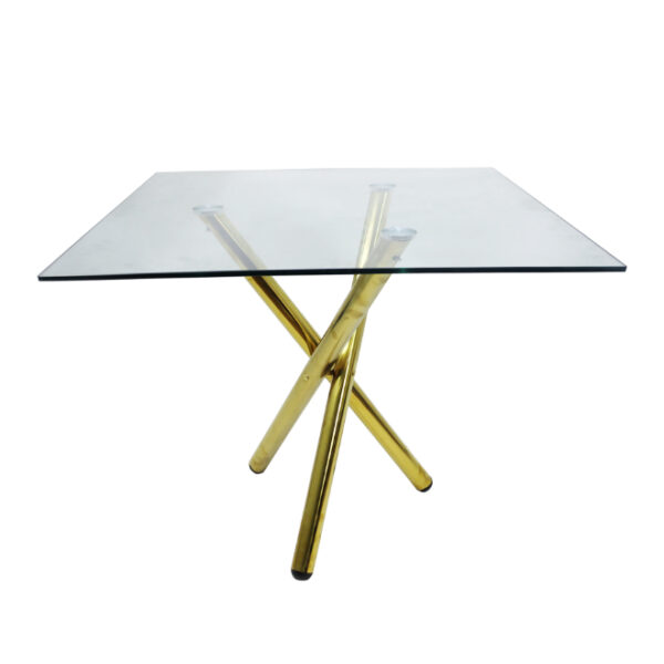 Glass Table Gold Legs