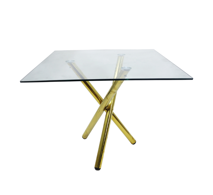 Glass Table Gold Legs