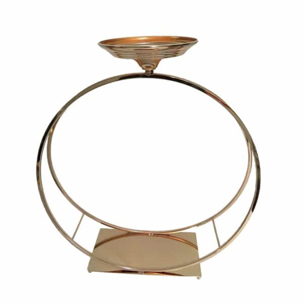 Metal flower stand gold