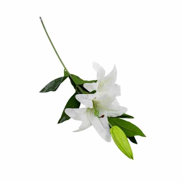 Artificial Lily Flower White