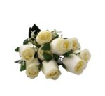 White Artificial Roses
