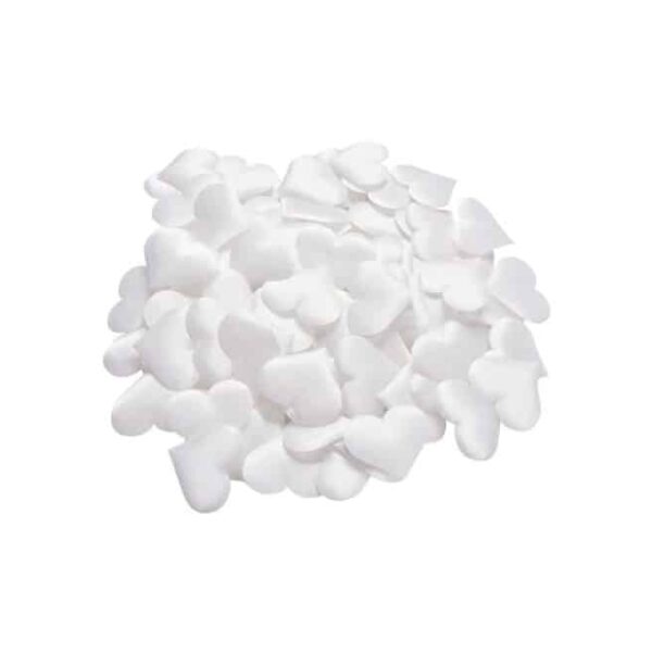 White Heart Shape Rose Petals