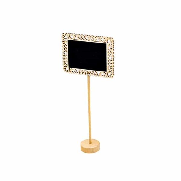 Chalkboard Table Number Stand Square