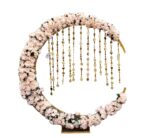 Round Metal Flower Stand Gold