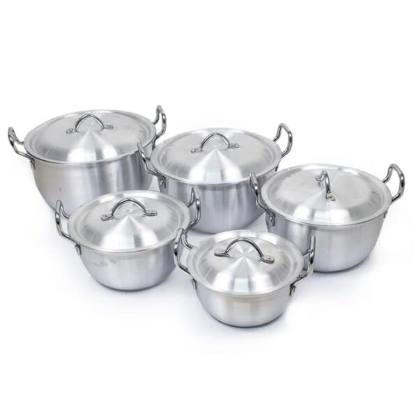 10pc Silver Pot Set