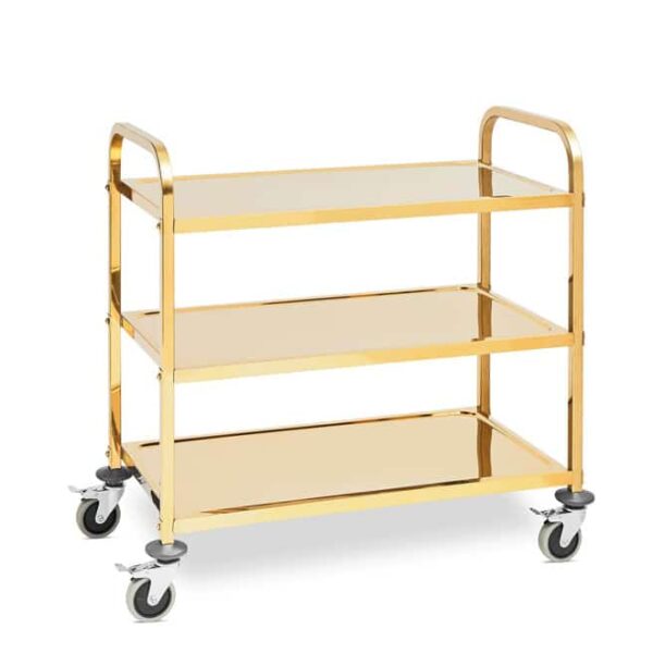 3 Tier Shelf Gold Large