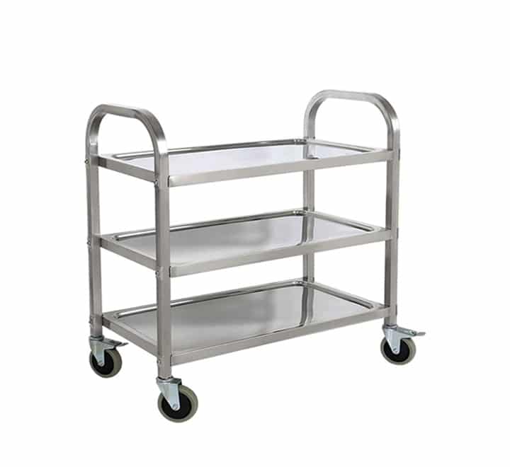 3 Tier Trolley Silver Small