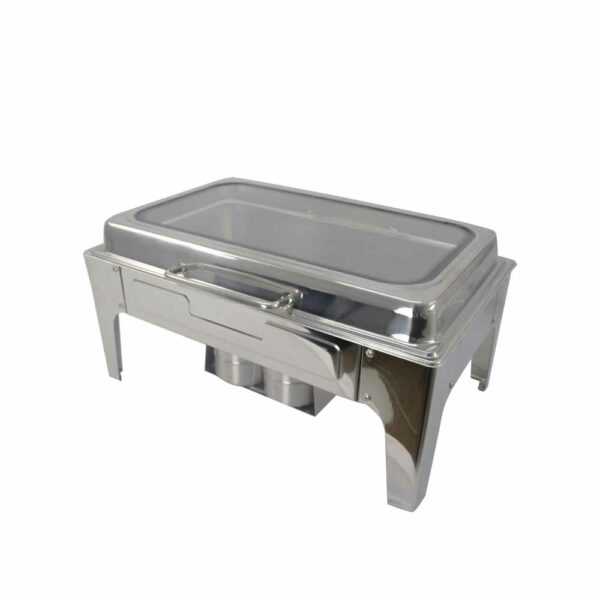 Rectangular Glass Top Chafing Dish