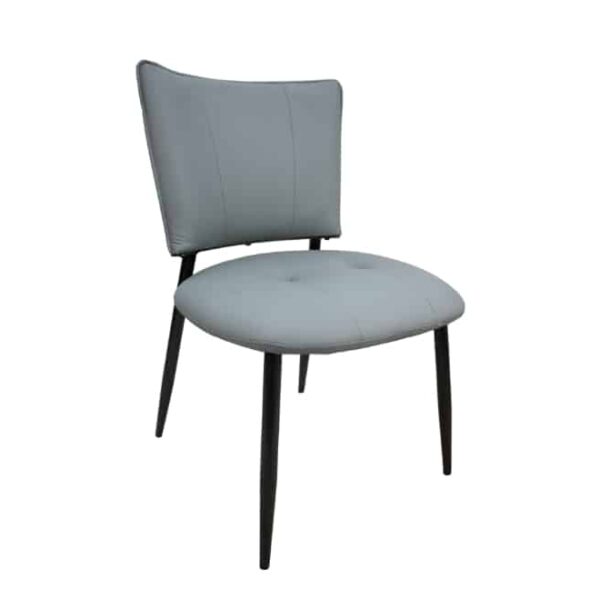 PU Leather Dining Chair Light Blue