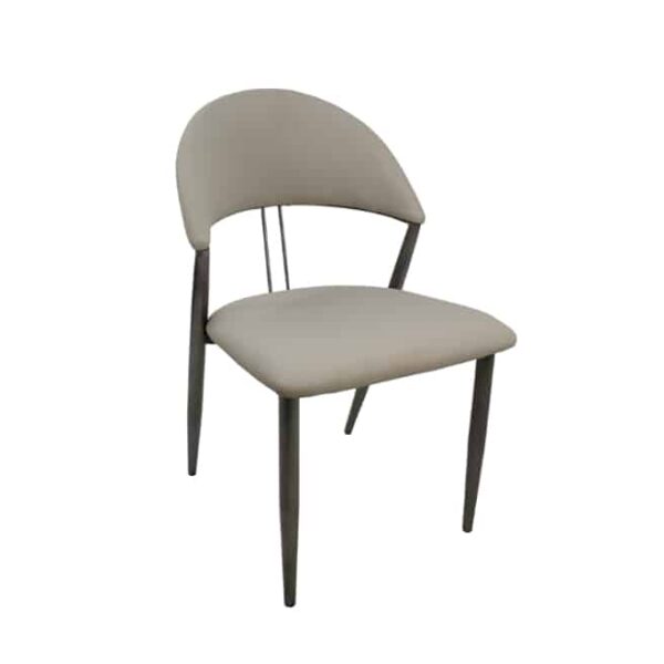 Vanity Dining Chair PU Leather Cream