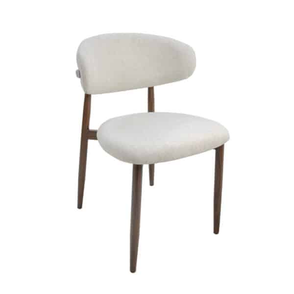Fabric Dining Chair Cream