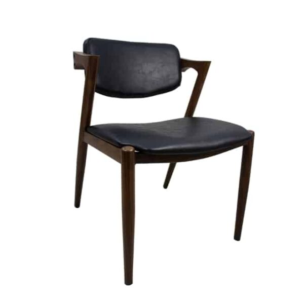 Vintage Ebonized Dining Chair Black