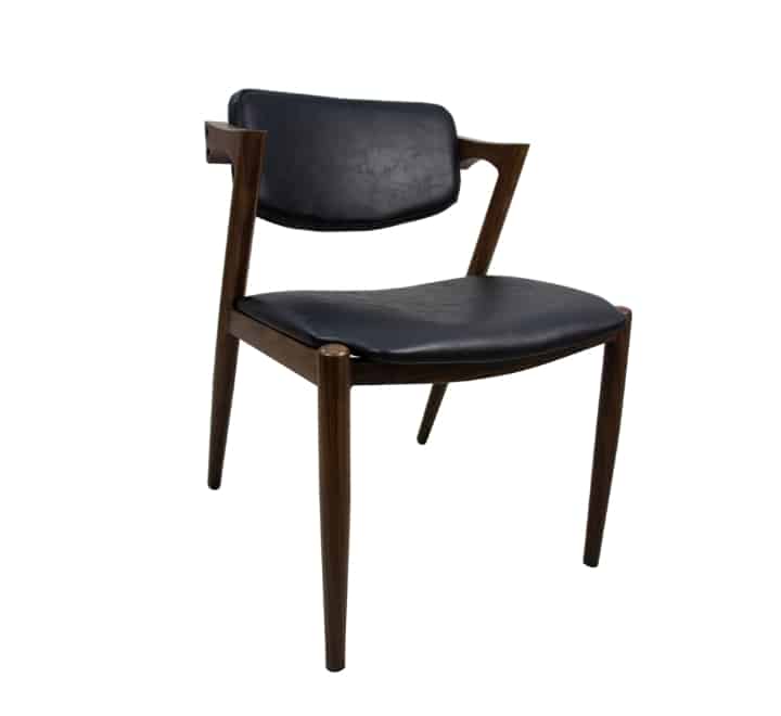 Vintage Ebonized Dining Chair Black