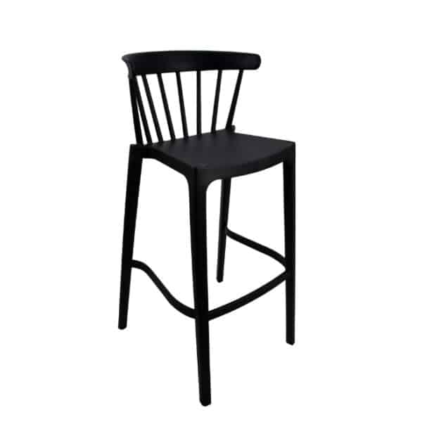Windsor Bar Chair Black