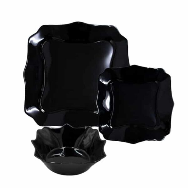 Black Dinner Set