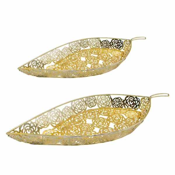 2pc Leaf Serving Platter