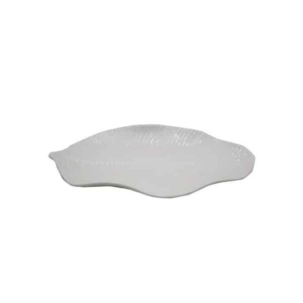 Leaf Platter White (Medium) 13"