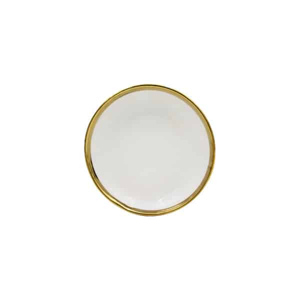 Side Plate with Gold Rim 7.5"