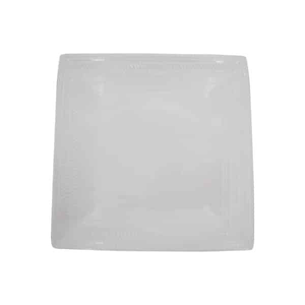 Dinner Plate Square with Pattern