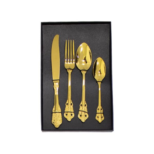 4pc Gold Cutlery Set
