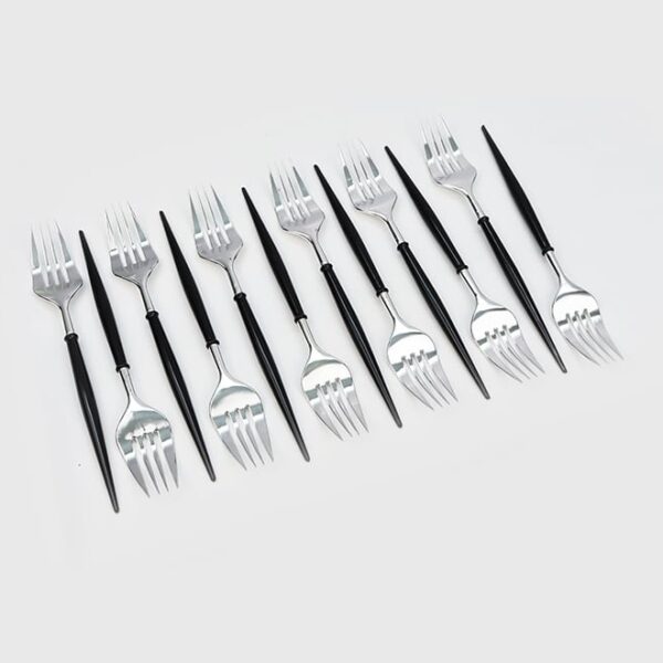 Two-tone Plastic Portugal Forks 12pc