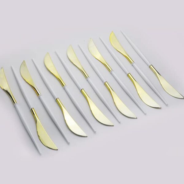 Two-tone Plastic Portugal Knives 12pc