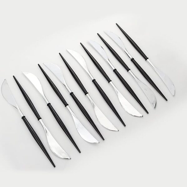 Two-tone Plastic Portugal Knives 12pc