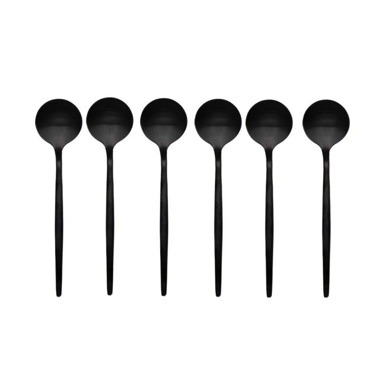 Black Teaspoons 6pc