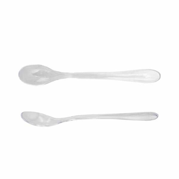Clear Plastic Dessert Spoons 50s